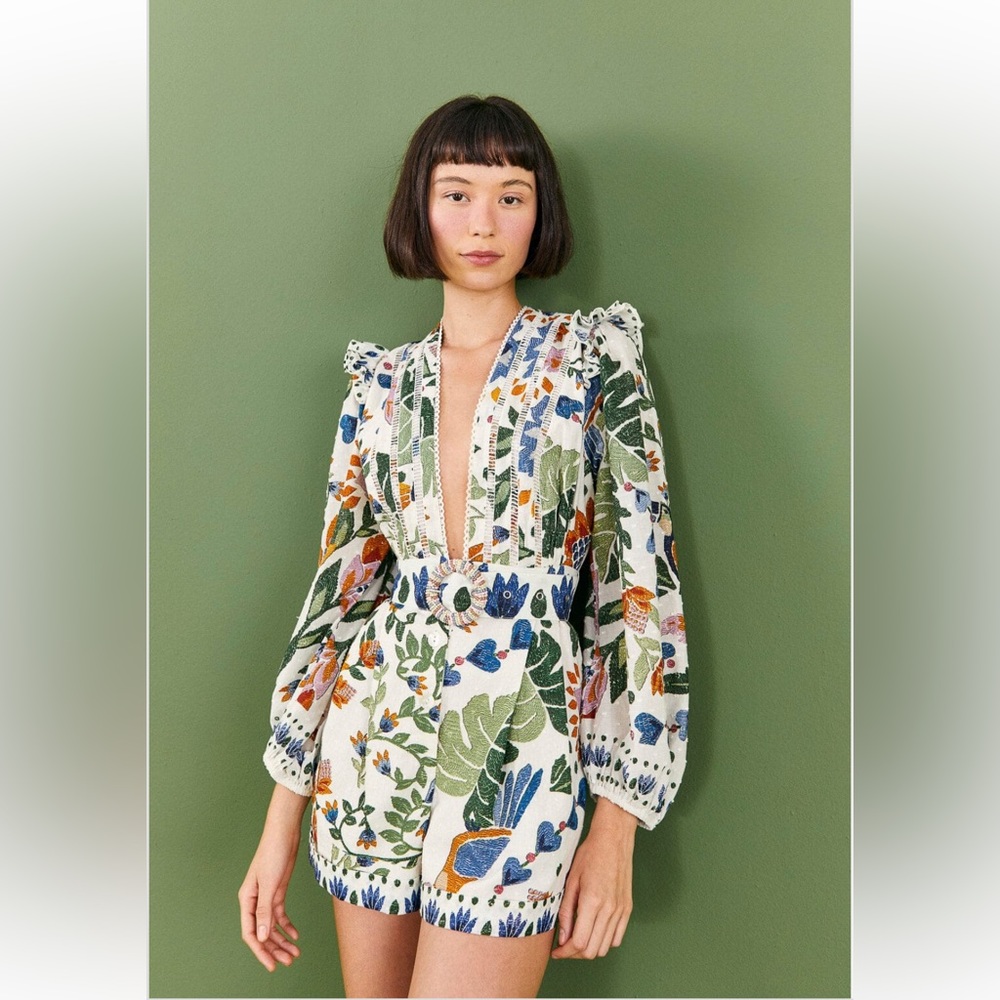 FARM Rio Summer Garden Romper